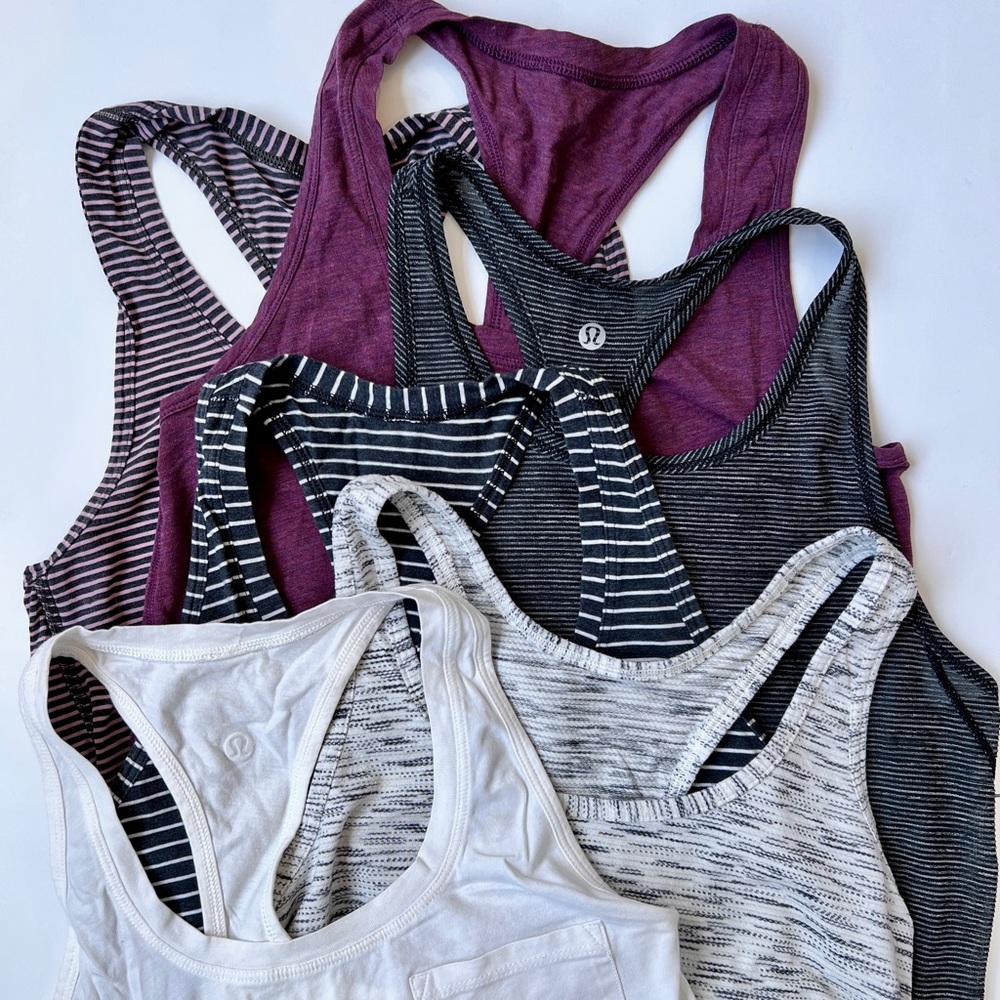 Set of 6 Lululemon tank tops